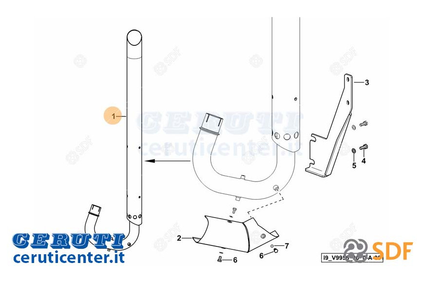 Auspuffrohr - Original SDF - 0.018.4807.4/10
