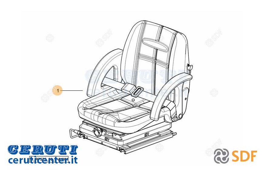 Sedile Conducente - Originale SDF - 0.018.2595.4