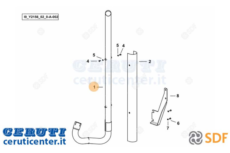 Auspuffrohr - Original SDF - 0.018.7640.3/10