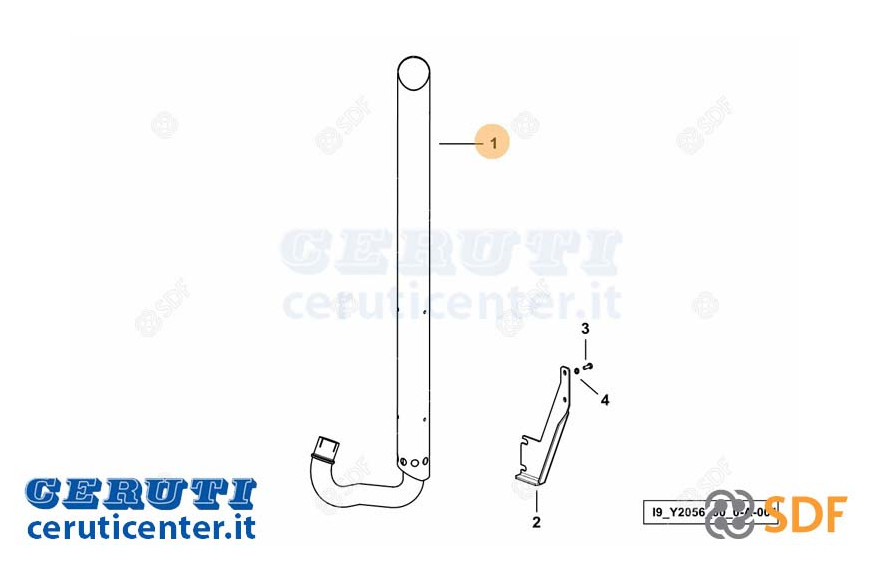 Auspuffrohr - Original SDF - 0.018.8009.4
