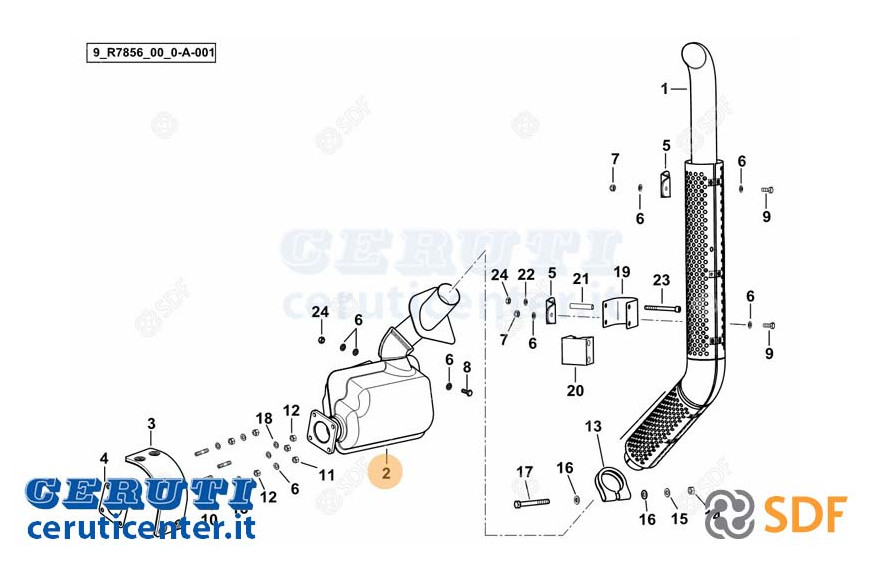 Abgasschalldämpfer - Original SDF - 0.017.2088.2/10