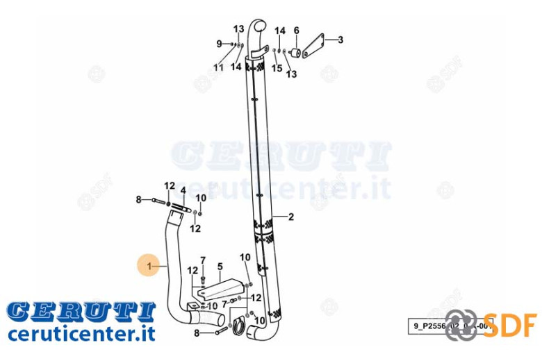 Tuyau d'échappement - SDF Original - 0.016.6314.2