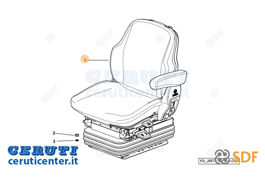 Sedile Conducente - Originale SDF - 0.015.6206.4/20
