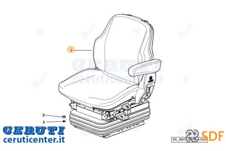 Driver Seat - Original SDF - 0.015.6206.4/20