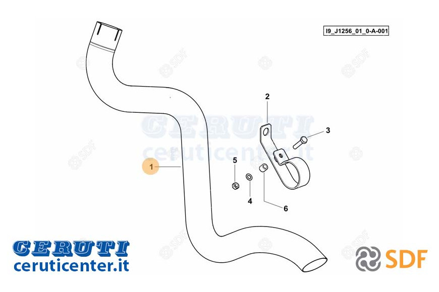 Auspuffrohr - Original SDF - 0.015.7953.2