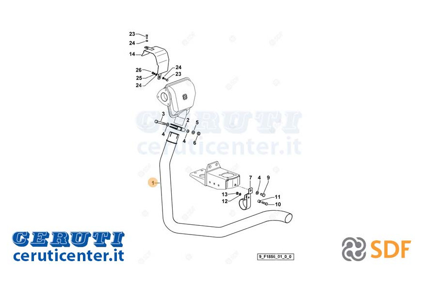 Tuyau d'échappement - SDF Original - 0.014.8934.2