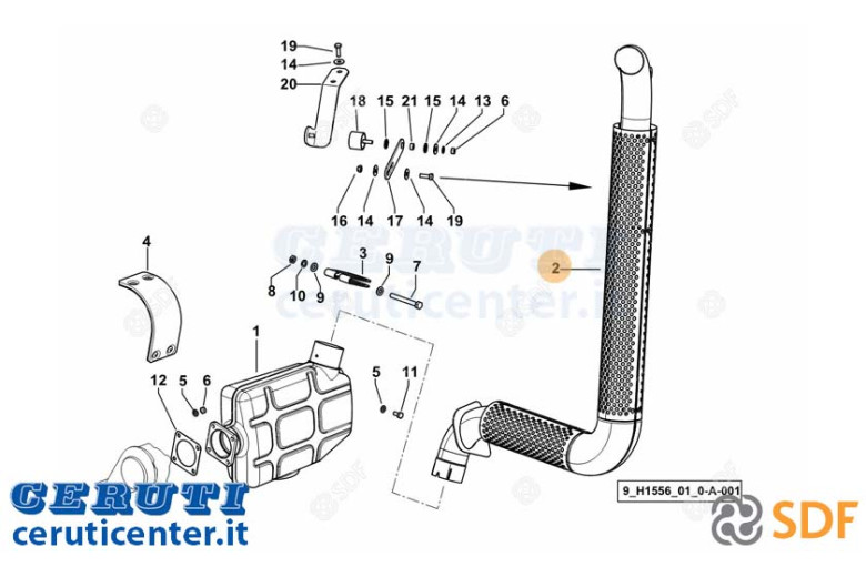 Auspuffrohr - Original SDF - 0.014.9346.4/30