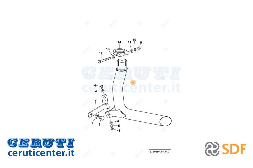 Auspuffrohr - Original SDF - 0.014.7917.2/10