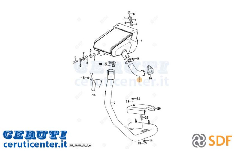 Auspuffrohr - Original SDF - 0.013.1296.2/20