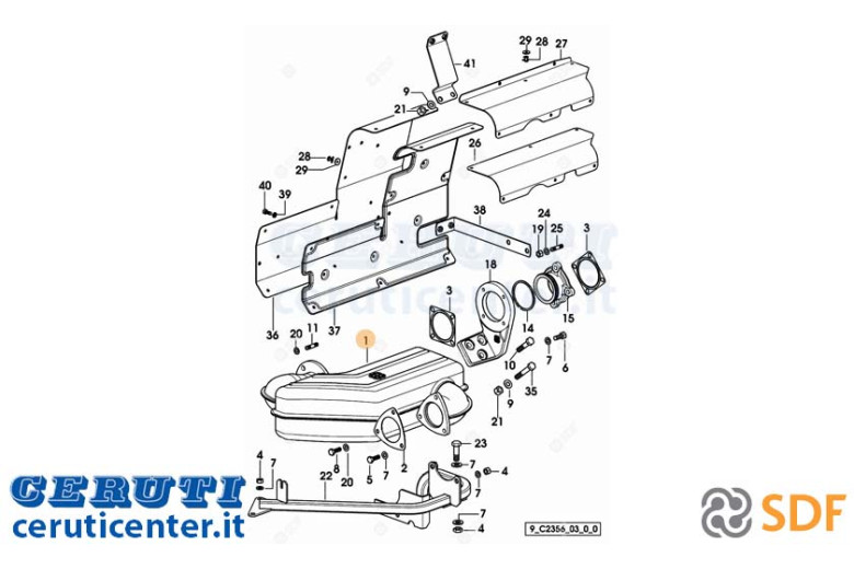Silenziatore Di Scarico - Originale SDF - 0.013.4962.3/40