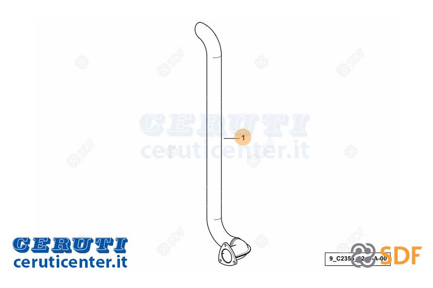 Auspuffrohr - Original SDF - 0.013.5556.2/40