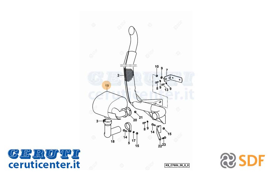Silencieux d'échappement - SDF Original - 0.013.9277.4/10
