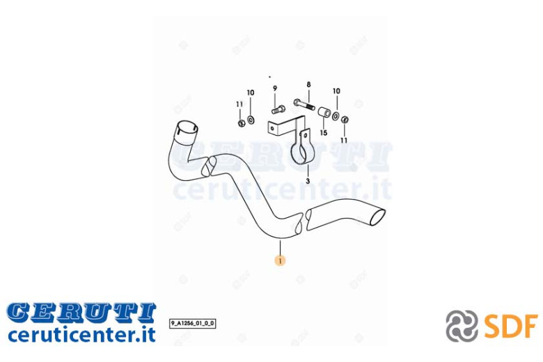 Auspuffrohr - Original SDF - 0.012.6128.0