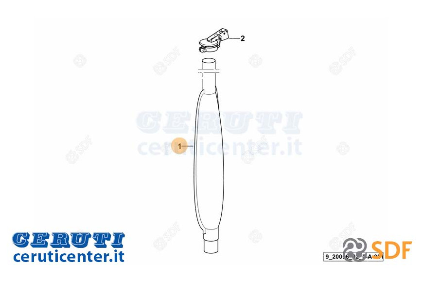 Exhaust silencer - Original SDF - 0.012.1679.3/30