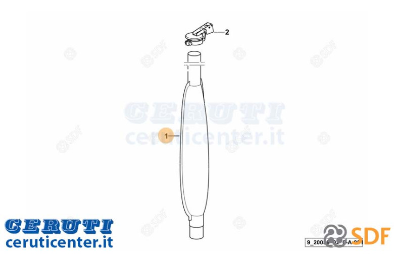 Exhaust silencer - Original SDF - 0.012.1679.3/30