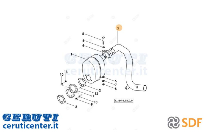 Auspuffrohr - Original SDF - 0.011.5948.3