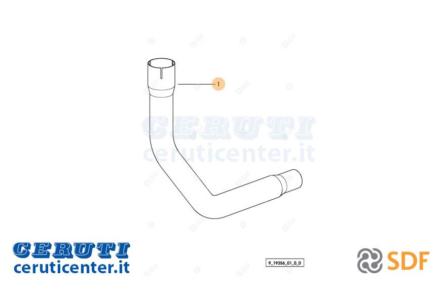 Tuyau d'échappement - SDF Original - 0.011.8464.0