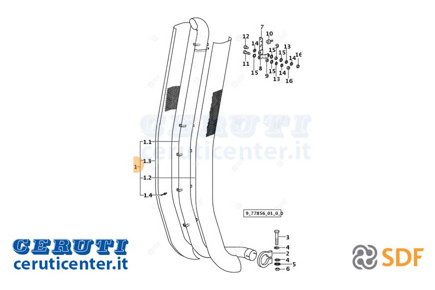 Auspuffrohr - Original SDF - 0.011.0284.4