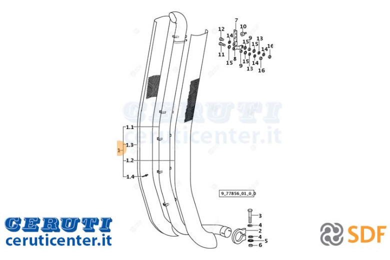 Auspuffrohr - Original SDF - 0.011.0284.4