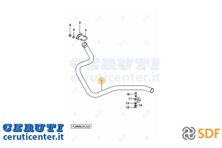 Auspuffrohr - Original SDF - 0.010.6076.3