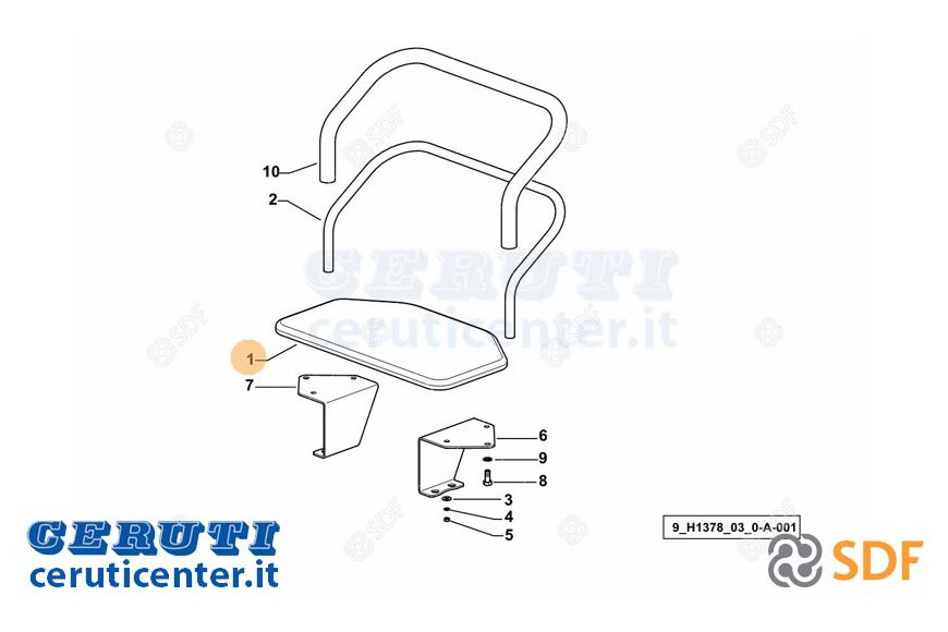 Passenger Seat - Original SDF - 0.009.9189.2