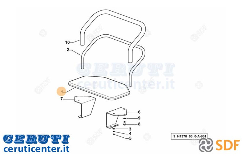 Asiento de pasajero SDF - Original - 0.009.9189.2