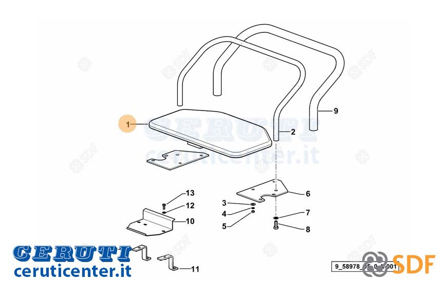Passenger Seat - Original SDF - 0.009.9189.3