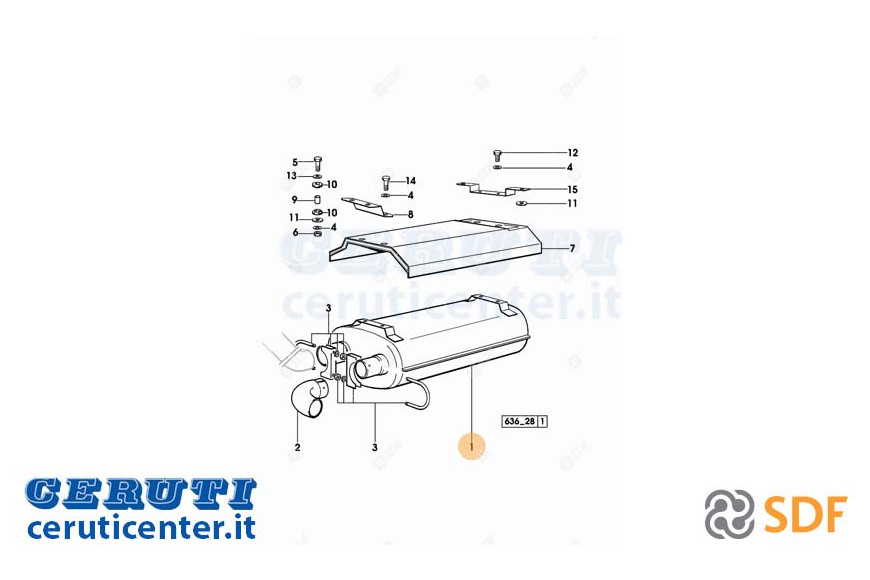 Abgasschalldämpfer - Original SDF - 0.009.6296.4