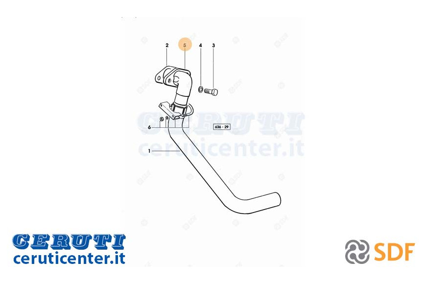 Tuyau d'échappement - SDF Original - 0.009.6367.0