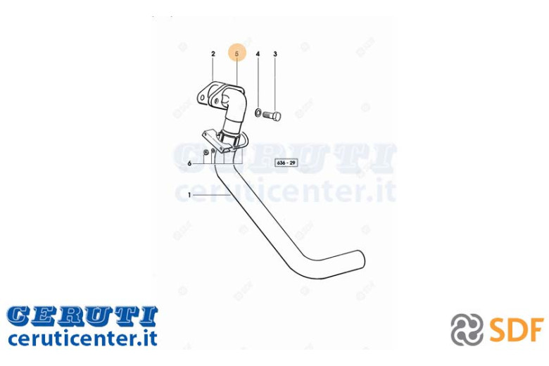 Auspuffrohr - Original SDF - 0.009.6367.0