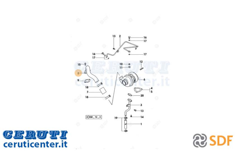 Auspuffrohr - Original SDF - 0.009.4799.0
