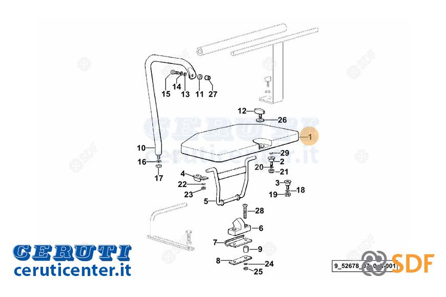 Beifahrersitz - Original SDF - 0.009.1141.3/20