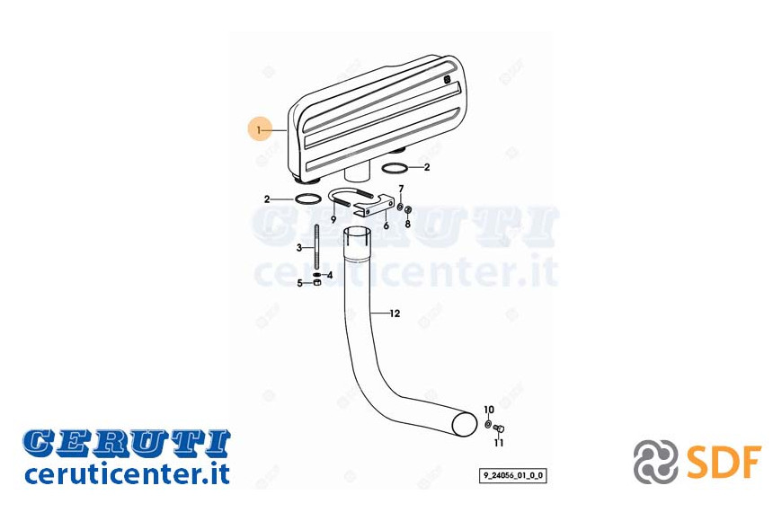 Silencieux d'échappement - SDF Original - 0.007.7014.2/30