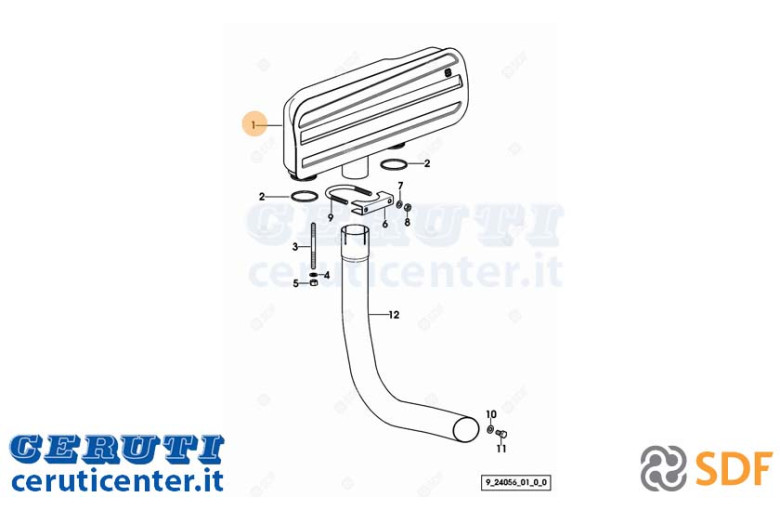 Silenziatore Di Scarico - Originale SDF - 0.007.7014.2/30
