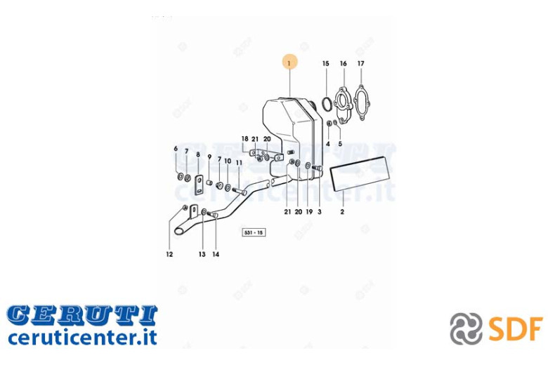 Silenziatore Di Scarico - Originale SDF - 0.008.7760.3/20