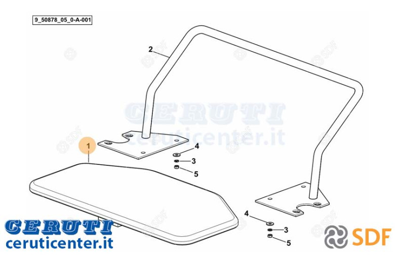 Asiento de pasajero SDF - Original - 0.008.3930.3