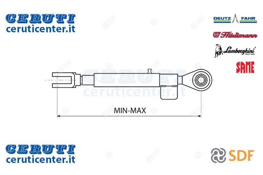 Einstellbare Seitenstabilisator - Original SDF - 0.96050.58.6