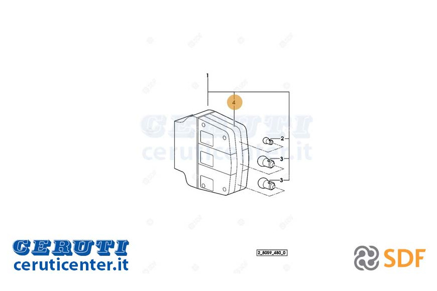 Luz de cristal SDF - Original - 0.900.2058.0