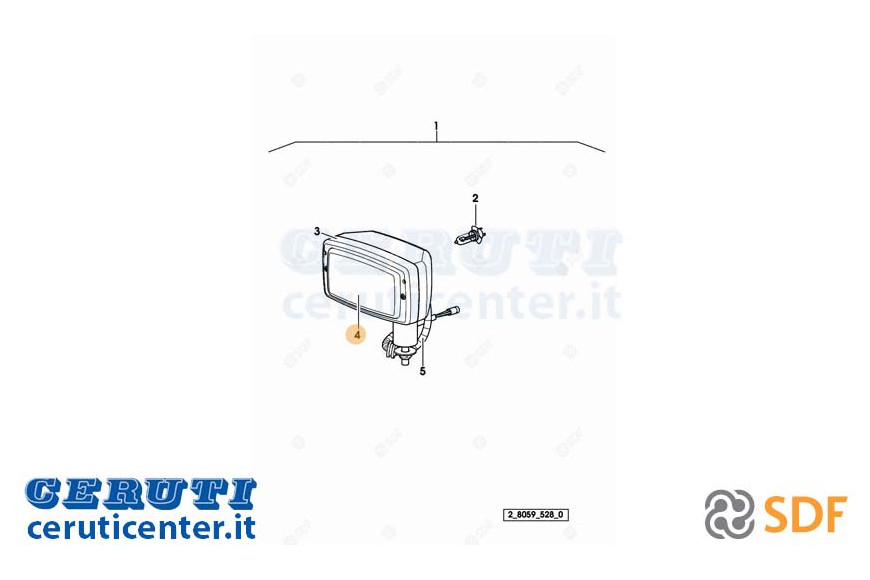 Luz de cristal SDF - Original - 0.900.0263.8