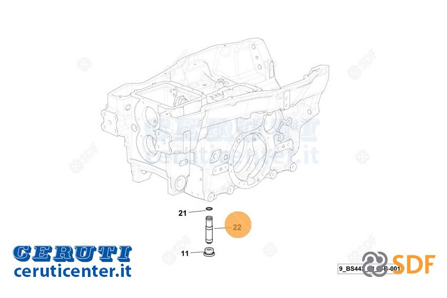 Elemento Filtrante Olio Idraulico - Originale SDF - 0.024.8851.2