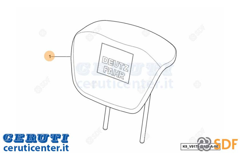Poggiatesta - Originale SDF - 0.019.4981.0