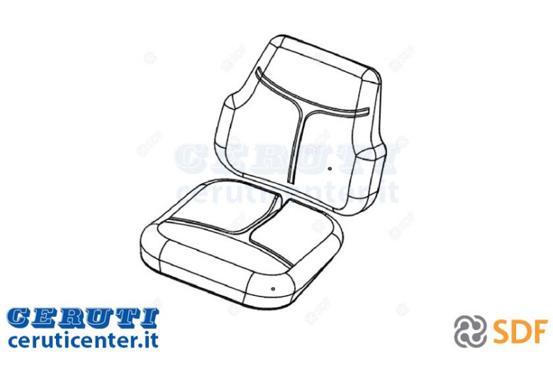 Asiento del conductor, SDF - Original - 0.014.9833.4/30