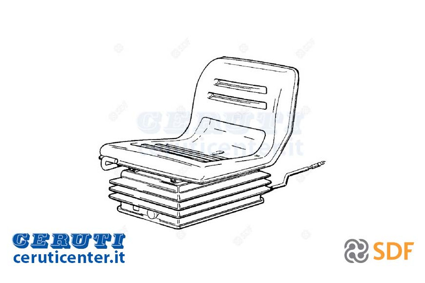 Asiento del conductor, SDF - Original - 0.011.2161.4/20