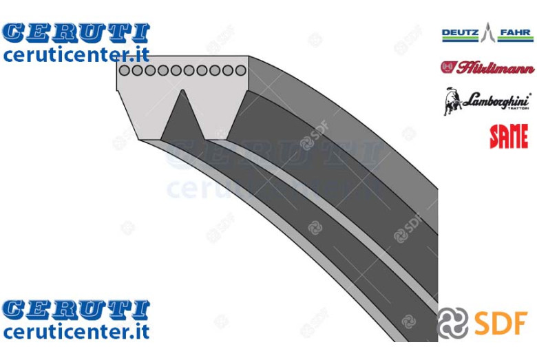 Cinghia Mm 1132 - Originale SDF - 16062884