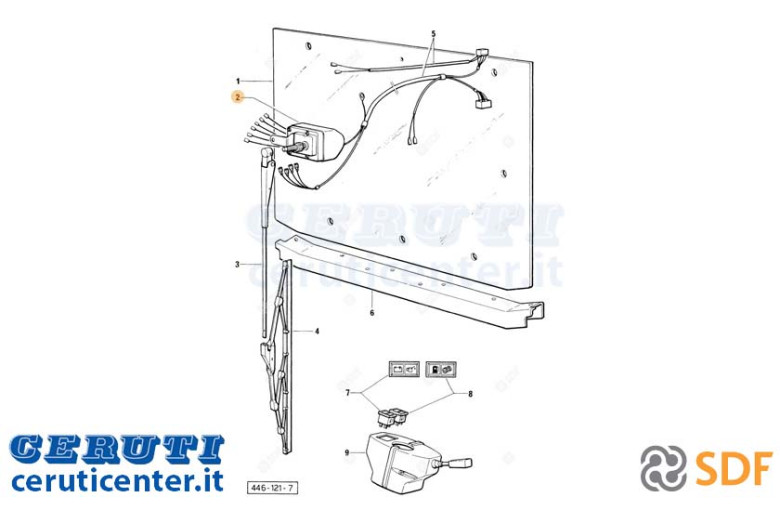 Motore Tergicristallo - Originale SDF - 2.9019.080.0