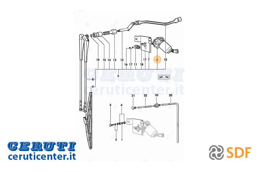 Scheibenwischermotor - Original SDF - 2.9019.140.0