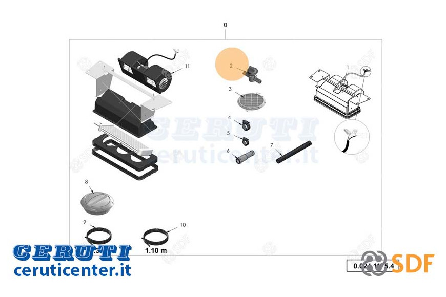 Rubinetto Radiatore Aria Condizionata - Originale SDF - 0.900.7483.3