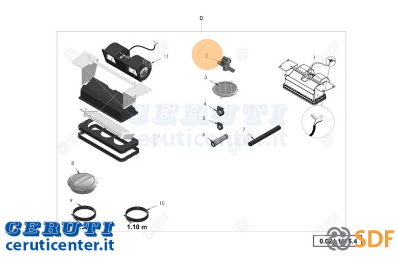 Rubinetto Radiatore Aria Condizionata - Originale SDF - 0.900.7483.3