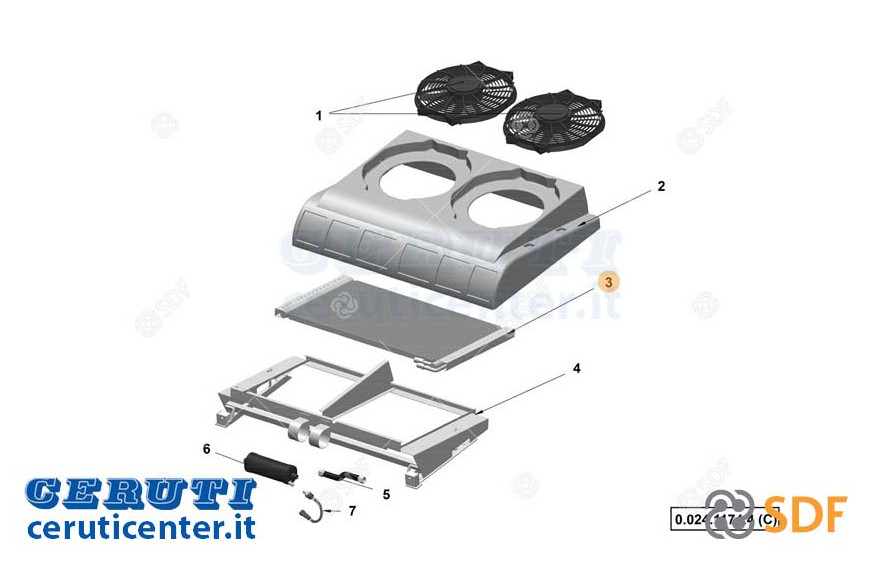 Climatisation condenseur - SDF Original - 0.900.7485.1