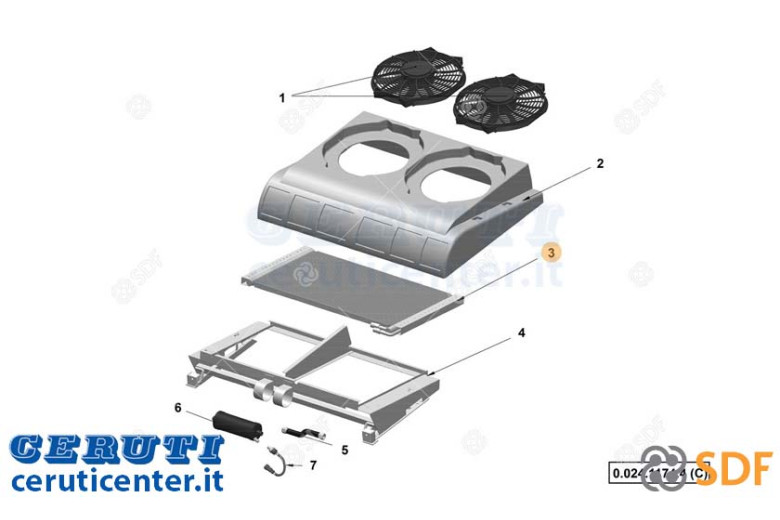 Climatisation condenseur - SDF Original - 0.900.7485.1